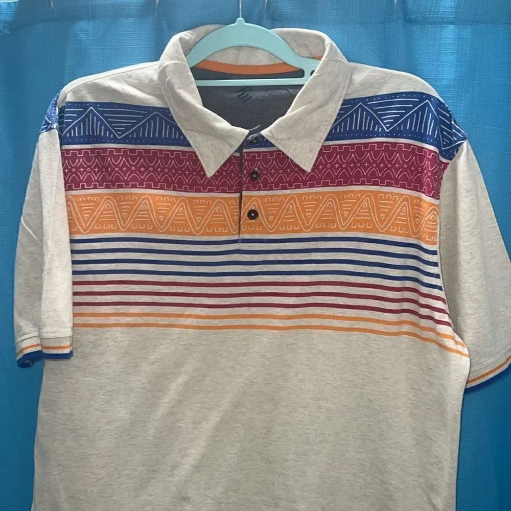 Rocawear Retro shirt blue red orange - Picture 2 of 5